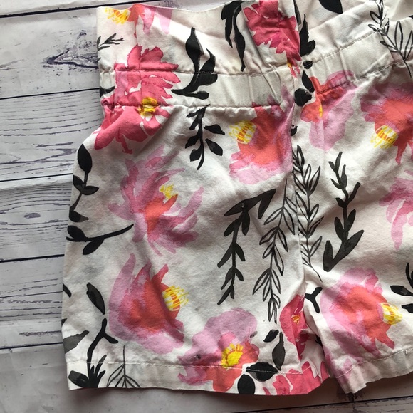 High waisted floral 4t toddler shorts - Picture 3 of 3